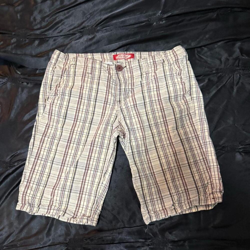 Be bop vintage brown plaid shorts